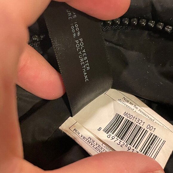 Marc Jacobs Black Quilted Nylon Backpack Designer Bag School Travel - Picture 9 of 14